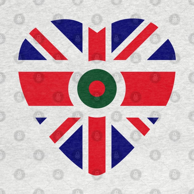 British Bangladeshi Multinational Patriot Flag Series (Heart) by Village Values